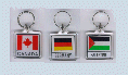 A sample flag keyring line-up from your smALL FLAGs store.
