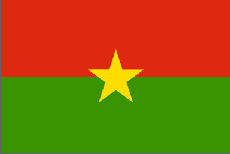 The flag of Burkina Faso