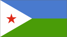 The flag of Djbouti