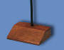 The walnut wood flag base for 1 4x6" desk flag from your smALL FLAGs store.