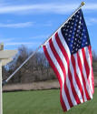 One of the  6' aluminum flag pole sets available from your smALL FLAGs store.